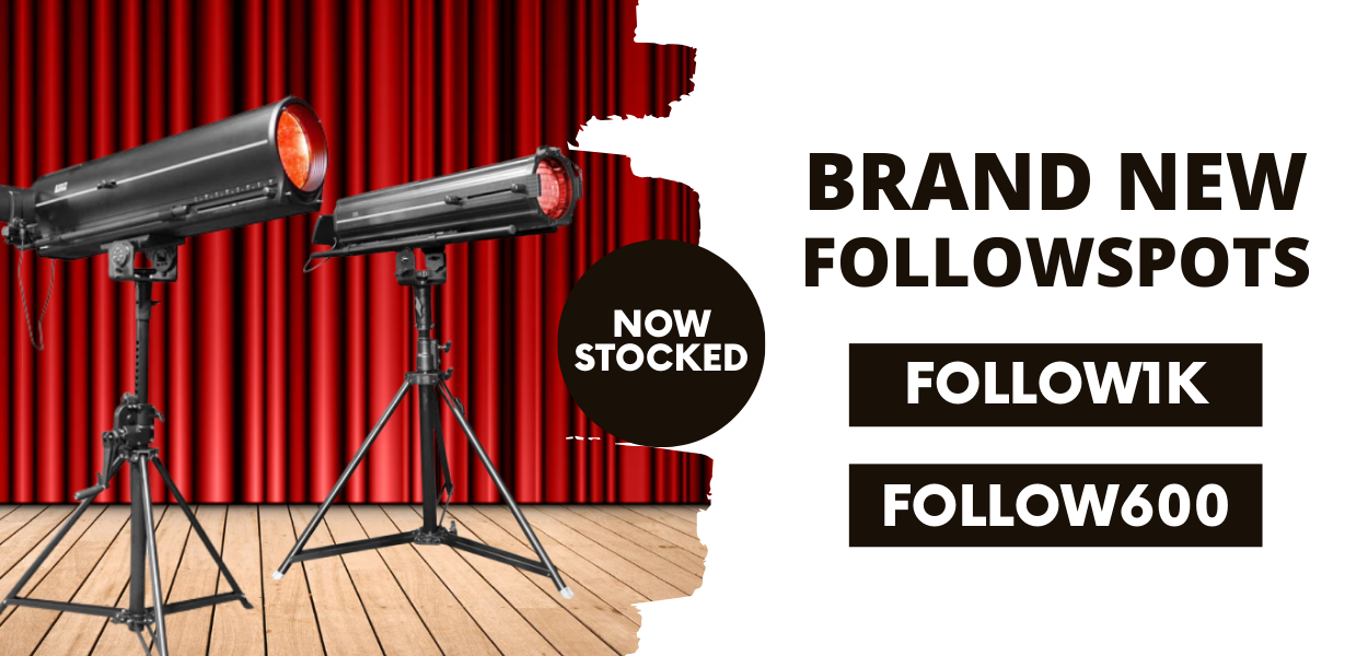Brand New 600W and 1000W Followspots