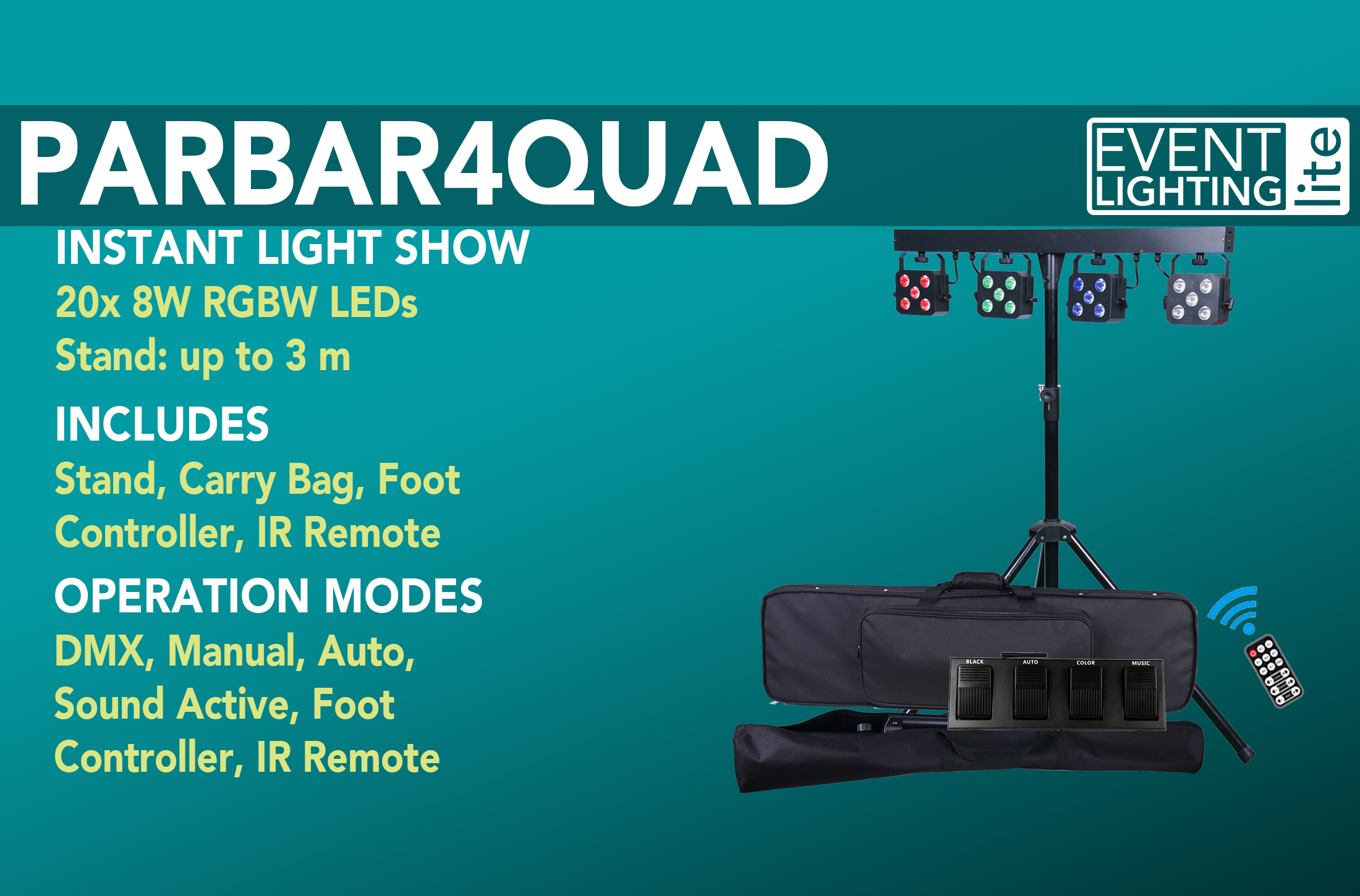 Product Spotlight - Event Lighting Lite PARBAR4QUAD