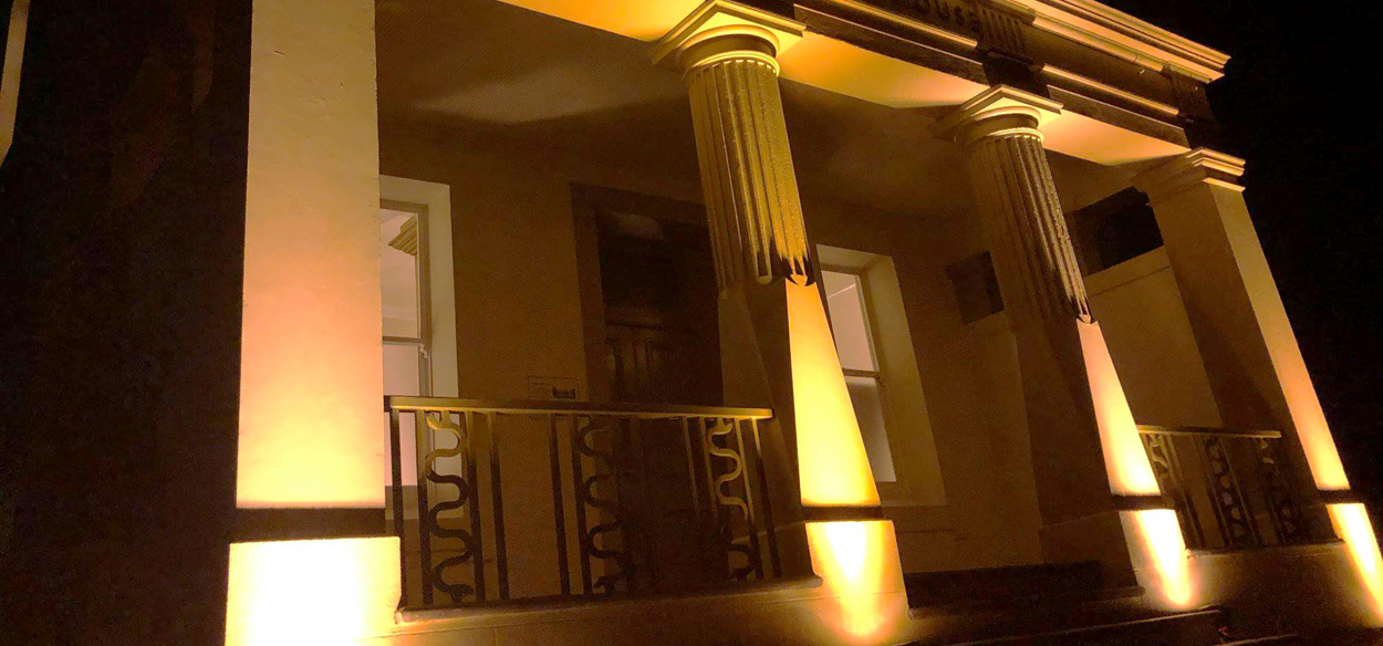 Wedding venue complimented with Event Lighting by Everlight Productions