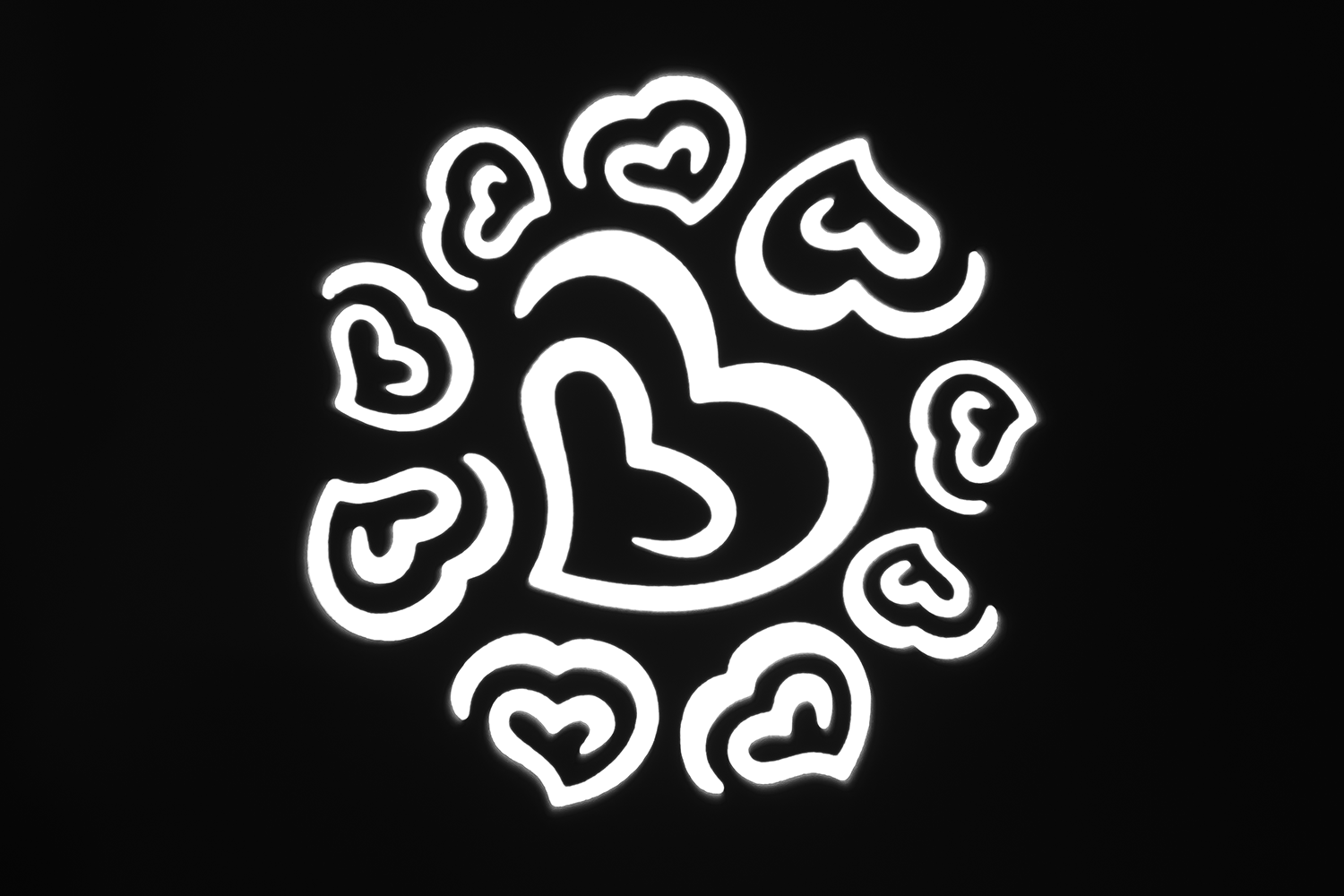 GOBO30 Gobos Hearts view