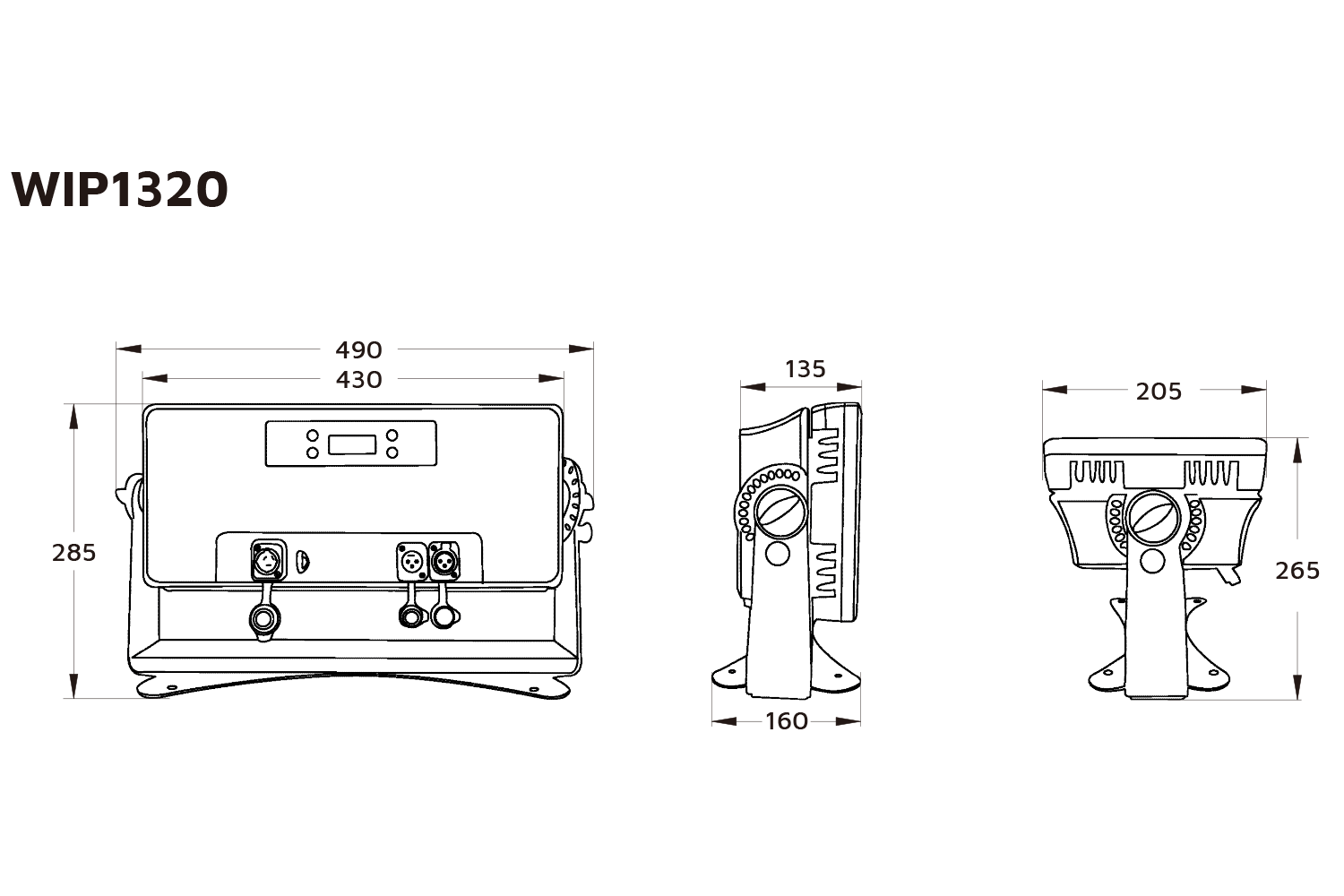 Event Lighting WIP1320 Line drawing