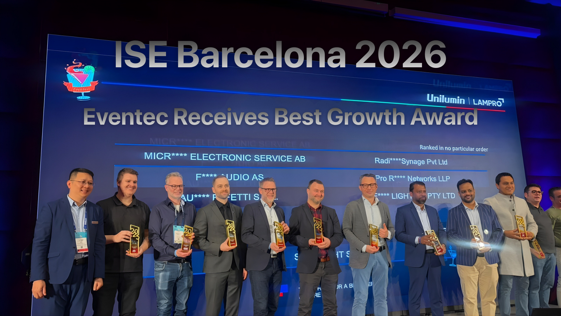 Eventec Receives Best Growth Award at ISE Barcelona