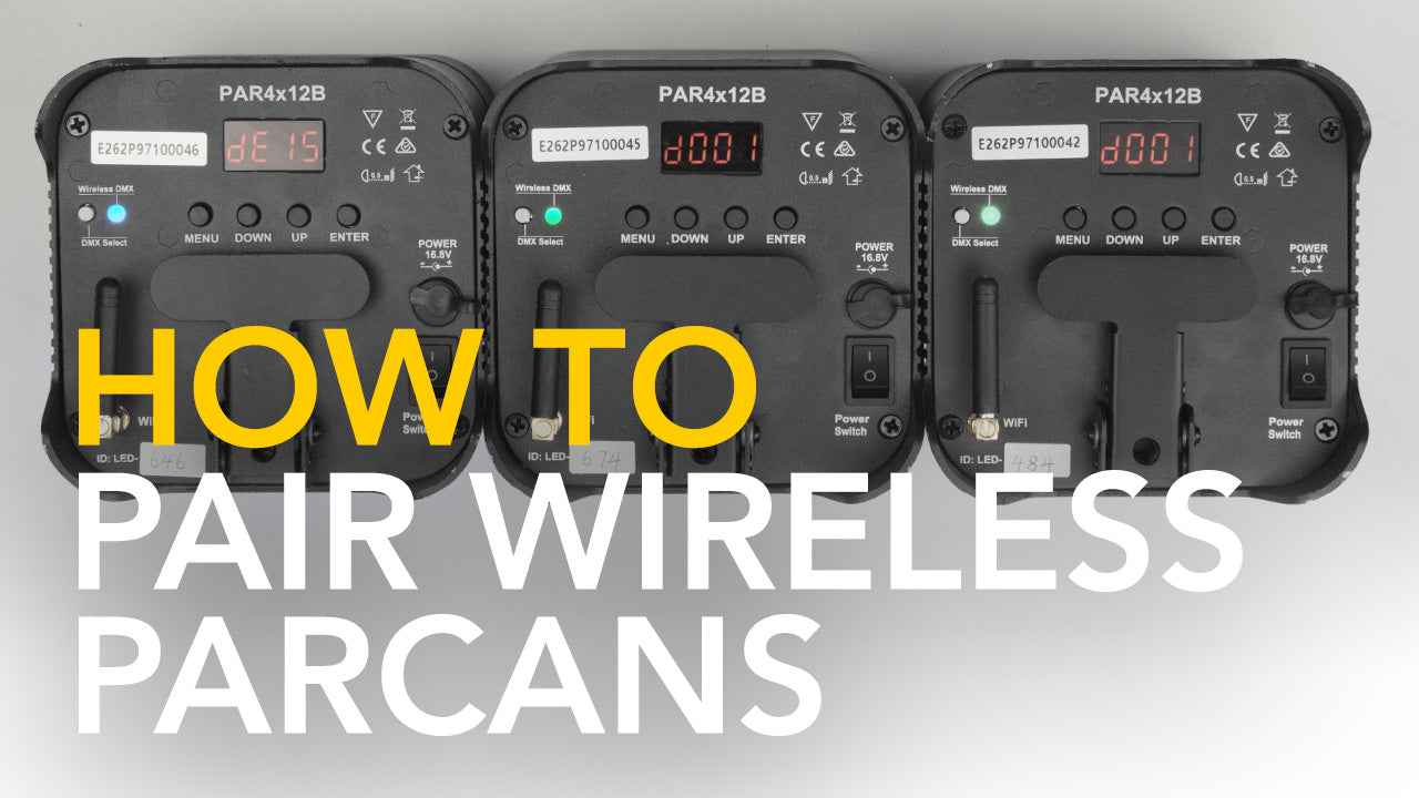 How to set up master slave through wireless DMX