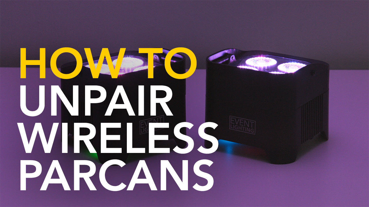 How to unpair wireless DMX parcan