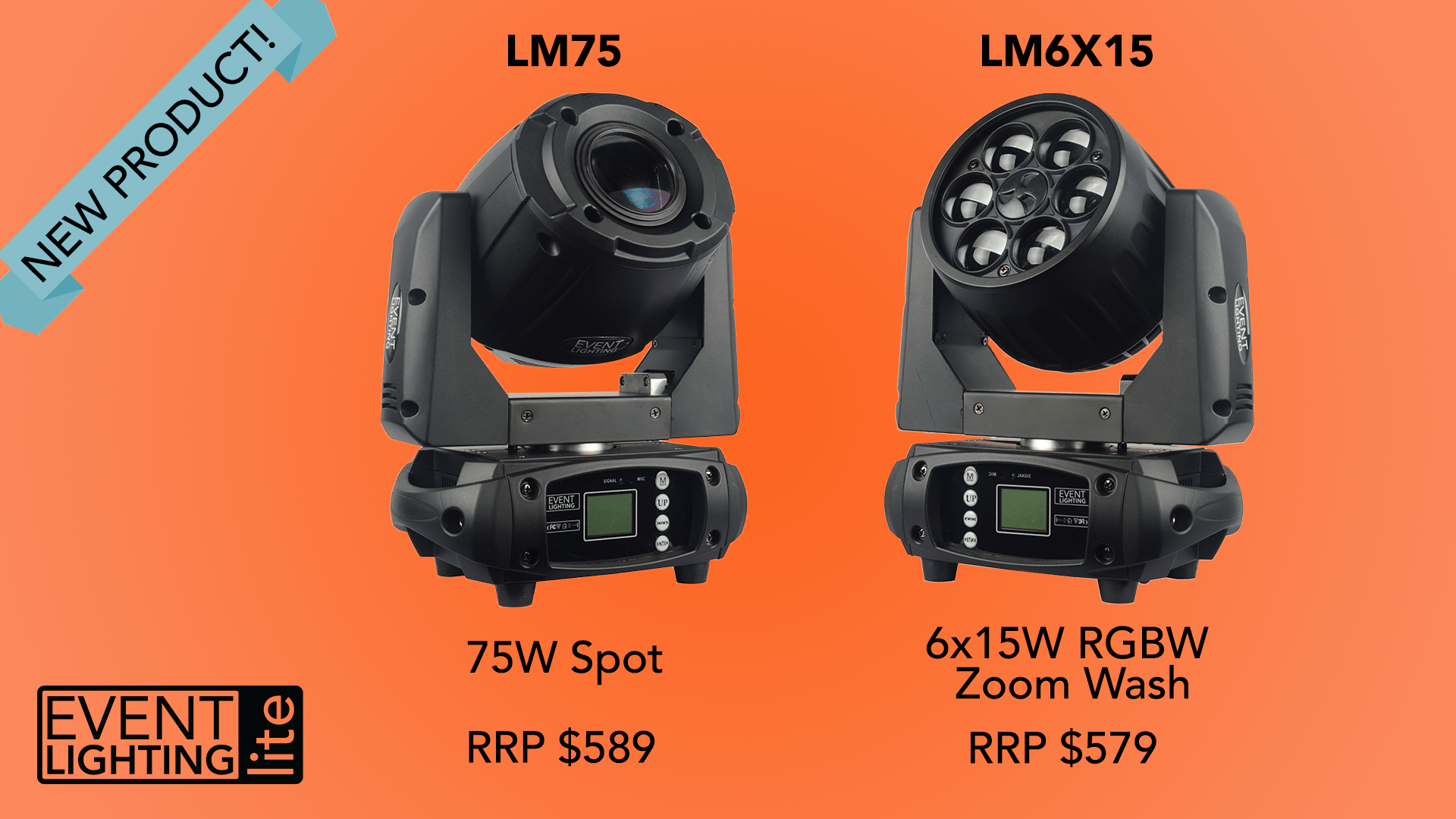 New Event Lighting Lite Moving Heads Now Available!