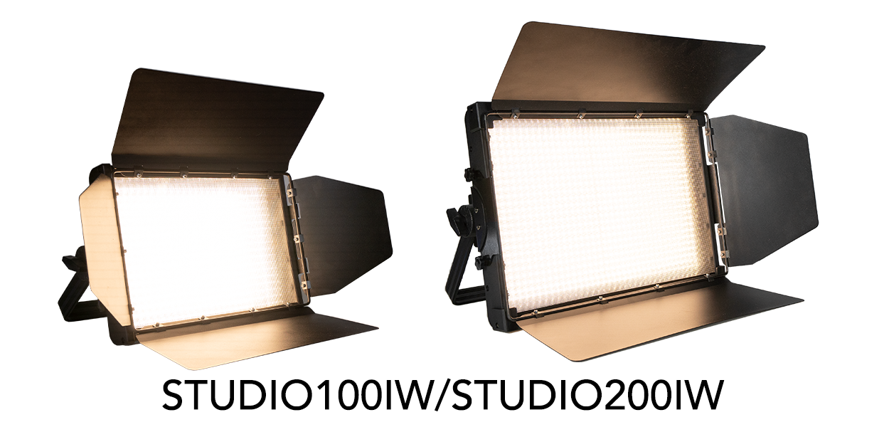 New Event Lighting STUDIO100IW/200IW Tuneable White LED Panel with Bar