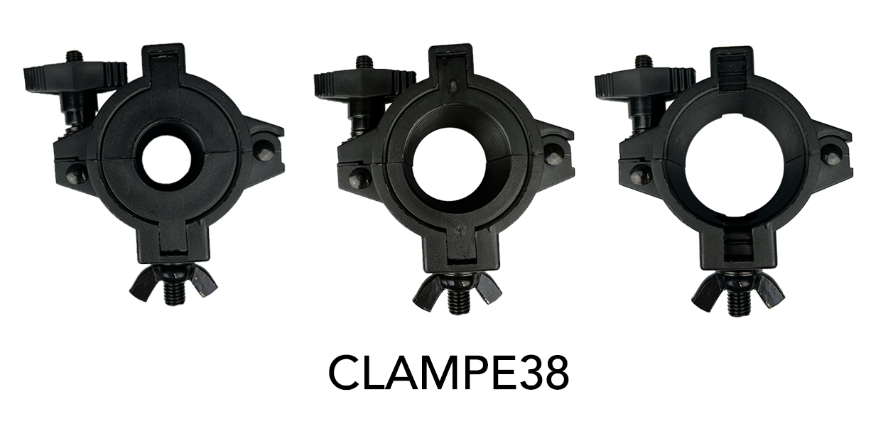 New CLAMPE38 Variable Diameter Clamp – Event Lighting