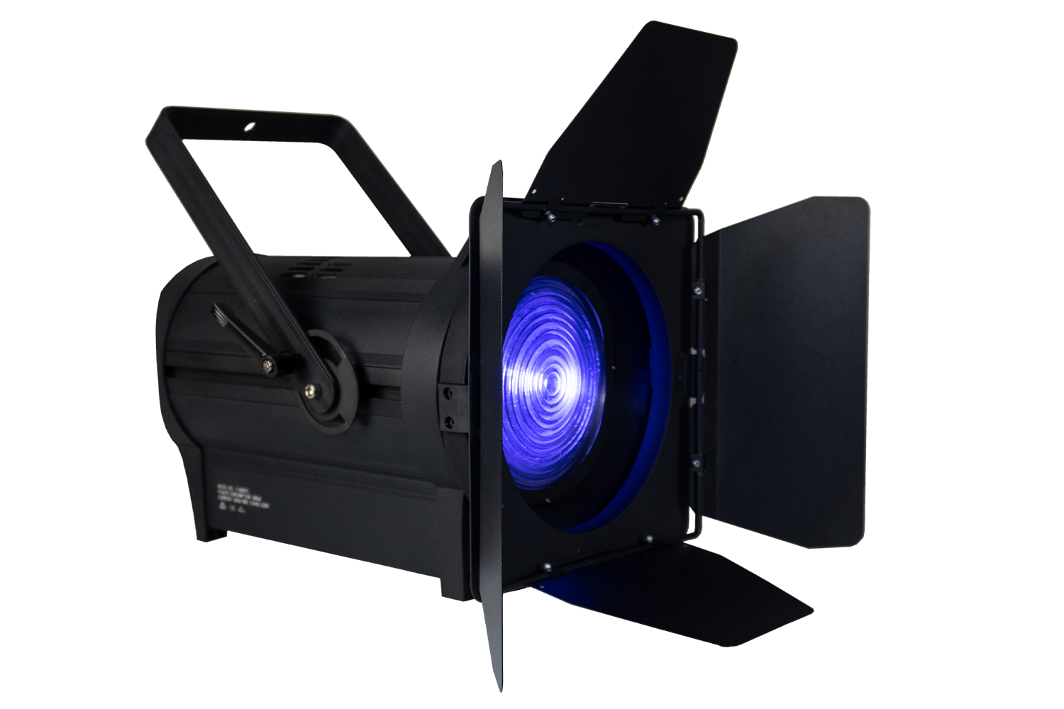 Event Lighting F300IIFC full colour fresnel, with barn door