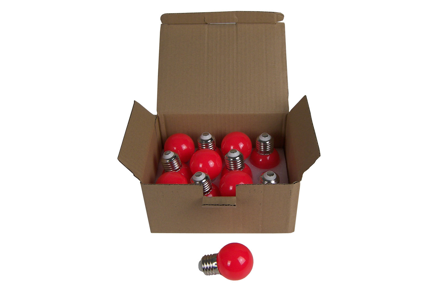 FESLED2RX12 - 2W E27 LED Globe (Red) - Box of 12 – Event Lighting