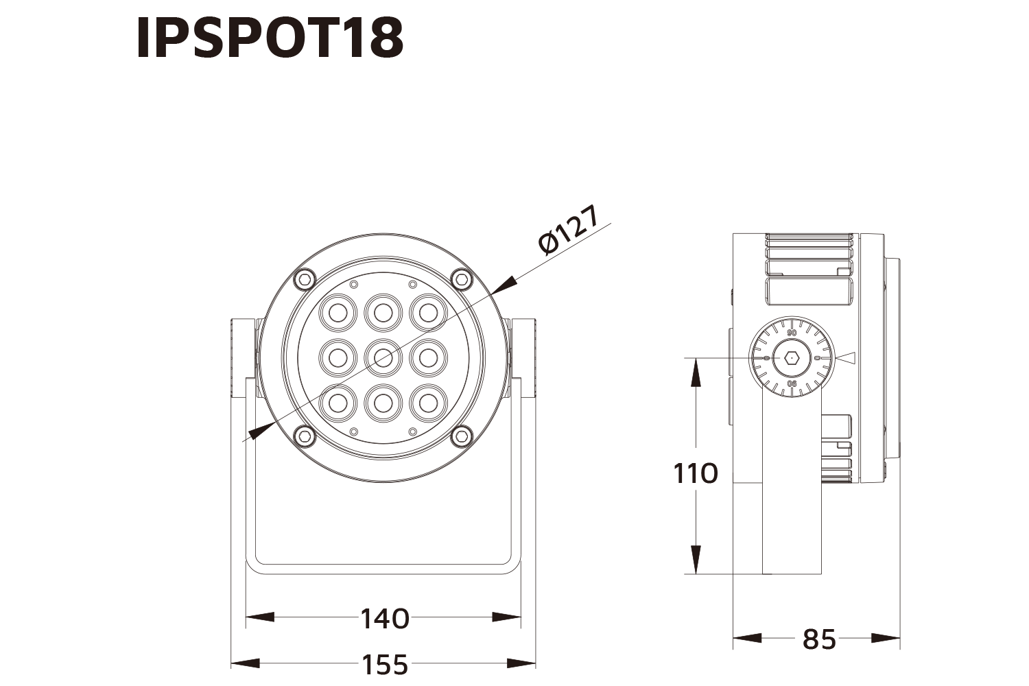 Event Lighting IP Spot Light