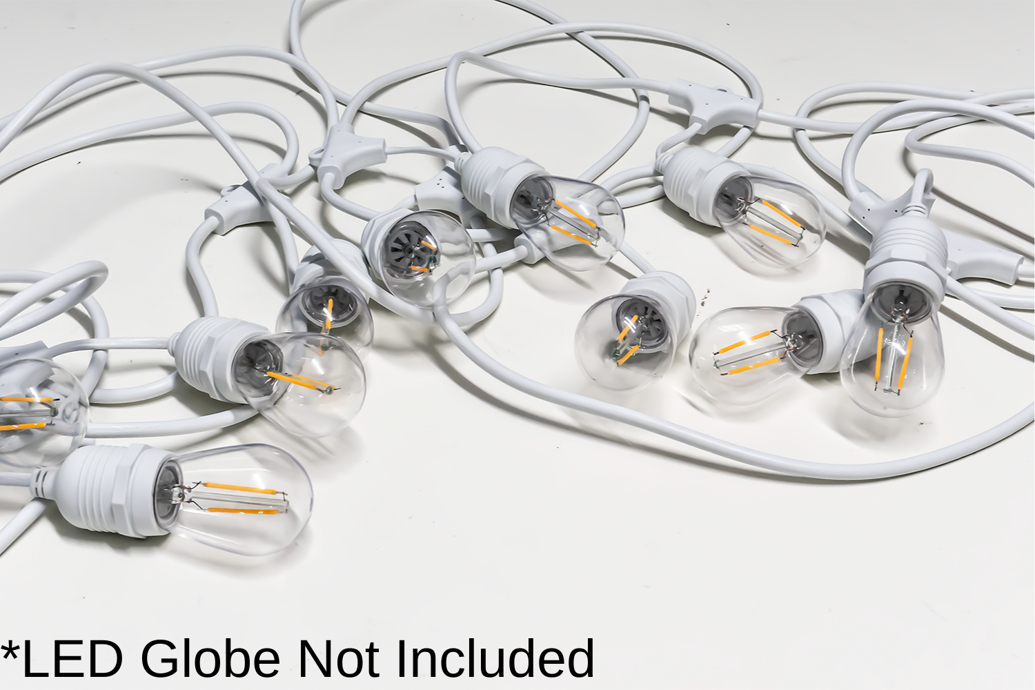 FES10WH - Festoon String White front view