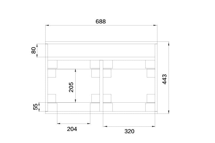 Event Lighting Lite LM2CASE180 Road Case for LM180 and LM150B