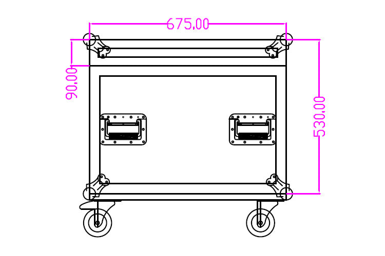 Event Lighting - MCASE4SS - Road Case for M1S75W