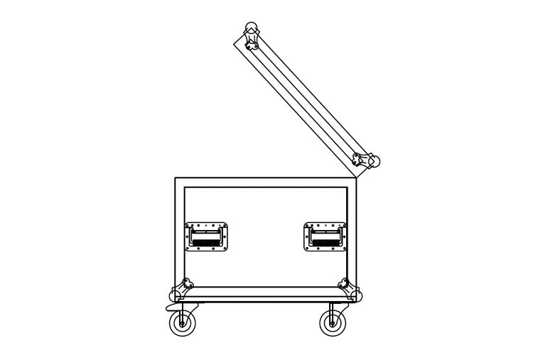 Event Lighting - MCASE4SS - Road Case for M1S75W