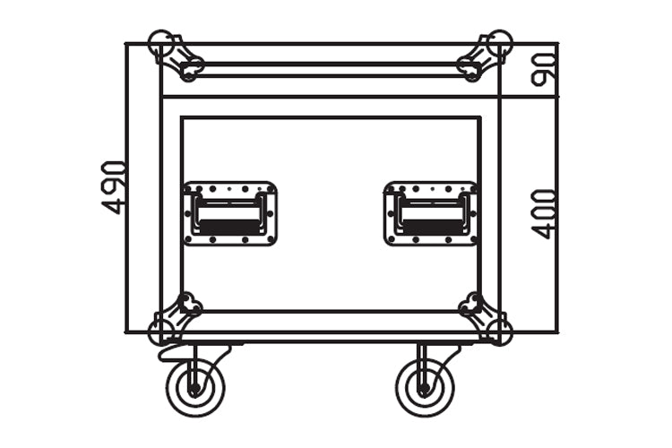 Event Lighting MCASE4W7 - Road Case for M7W15RGBW