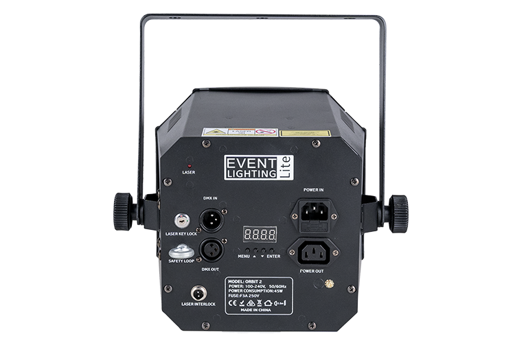 Event Lighting Lite ORBIT2 Effect Light with Derby, Strobe, Laser