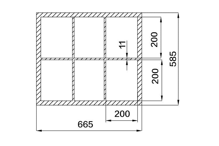 Event Lighting PAR9CASE Road Case for PAR9X15O dimensions inside case