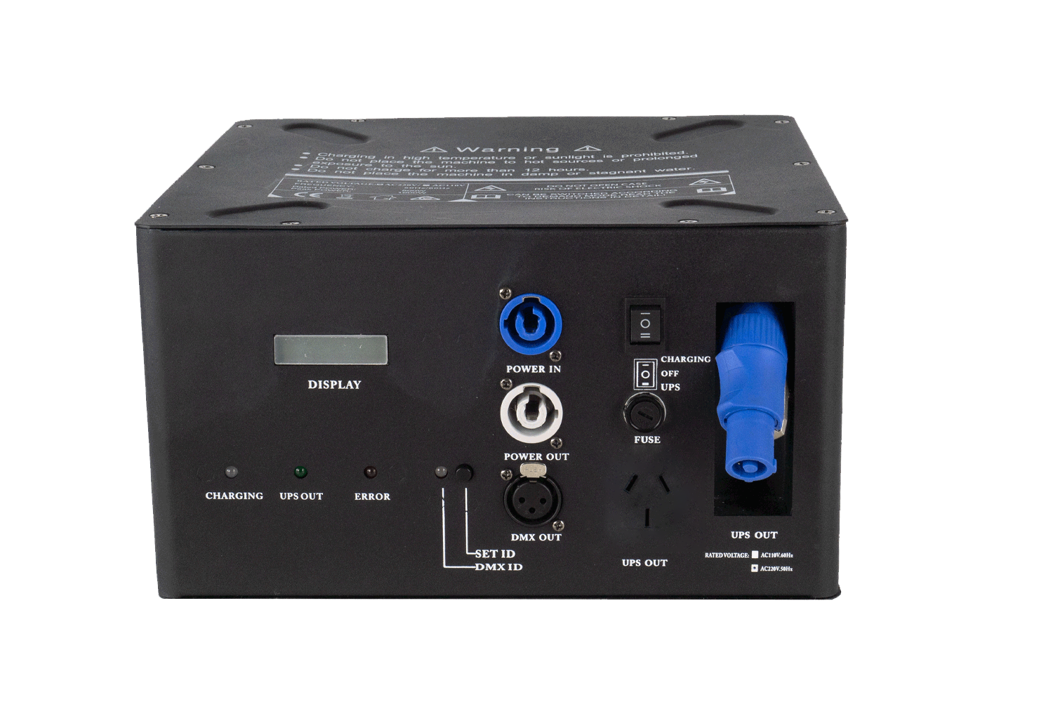 Event Lighting PROVIDER500 - Inverter Battery Power Supply rear view