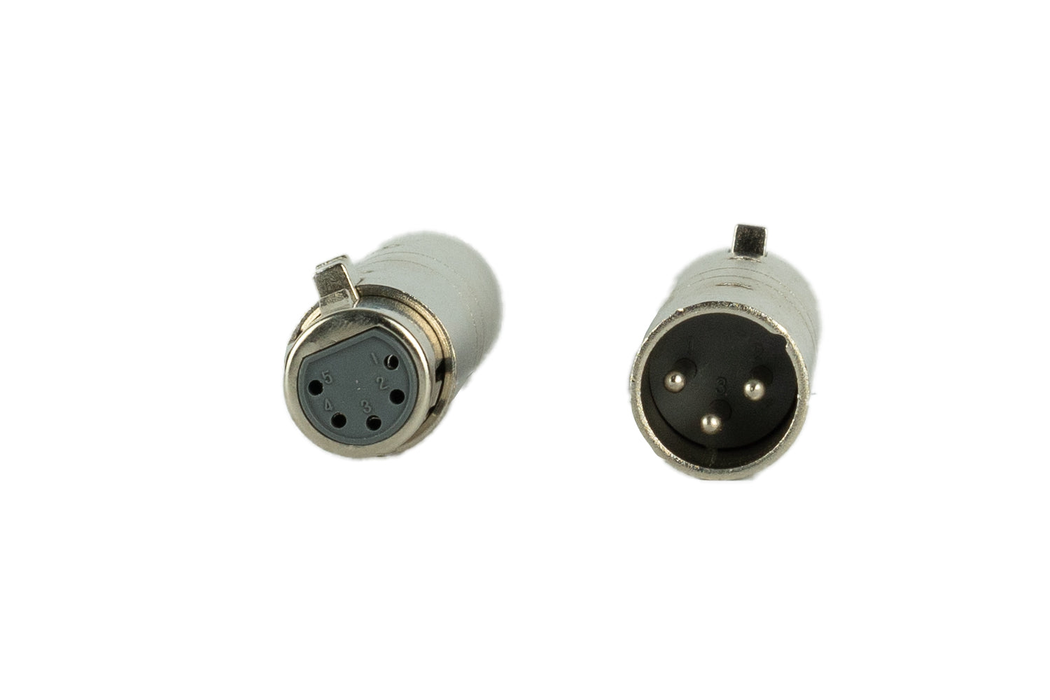 Event Audio XLR3MXLR5F - XLR 3 Pin Male to XLR 5 Pin Female Adaptors Front View