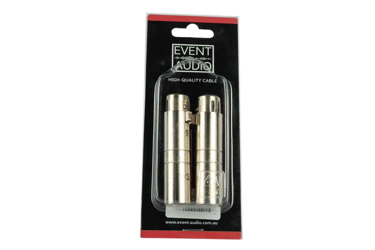 Event Audio XLR5MXLR3F - XLR 5 Pin Male to XLR 3 Pin Female Adaptors packaging