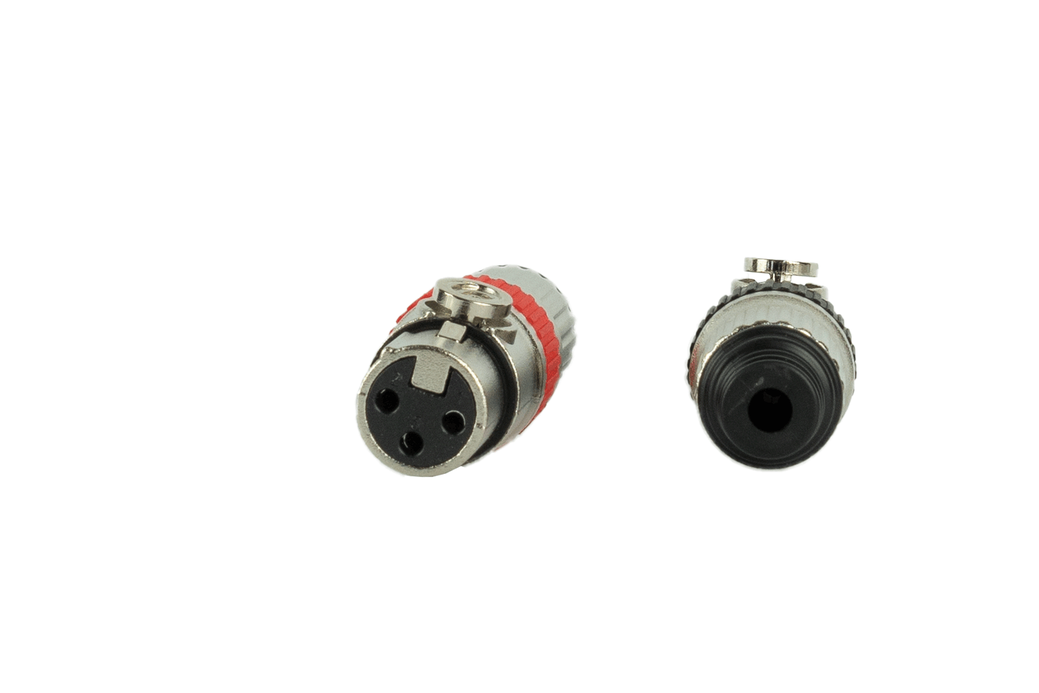 Event Audio XLRF - Pair of XLR 3 pin female audio plugs top view