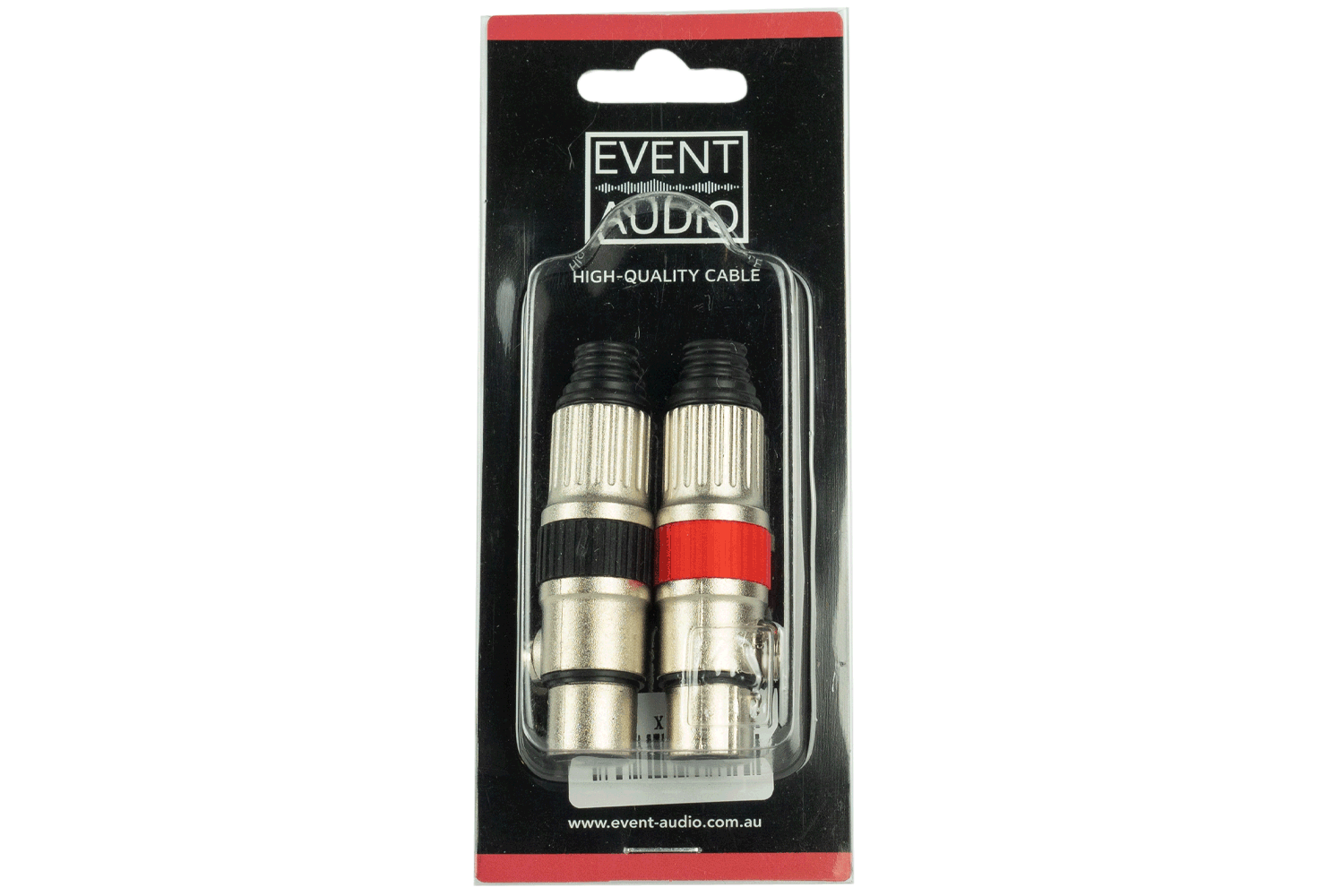 Event Audio XLRF - Pair of XLR 3 pin female audio plugs packaging 