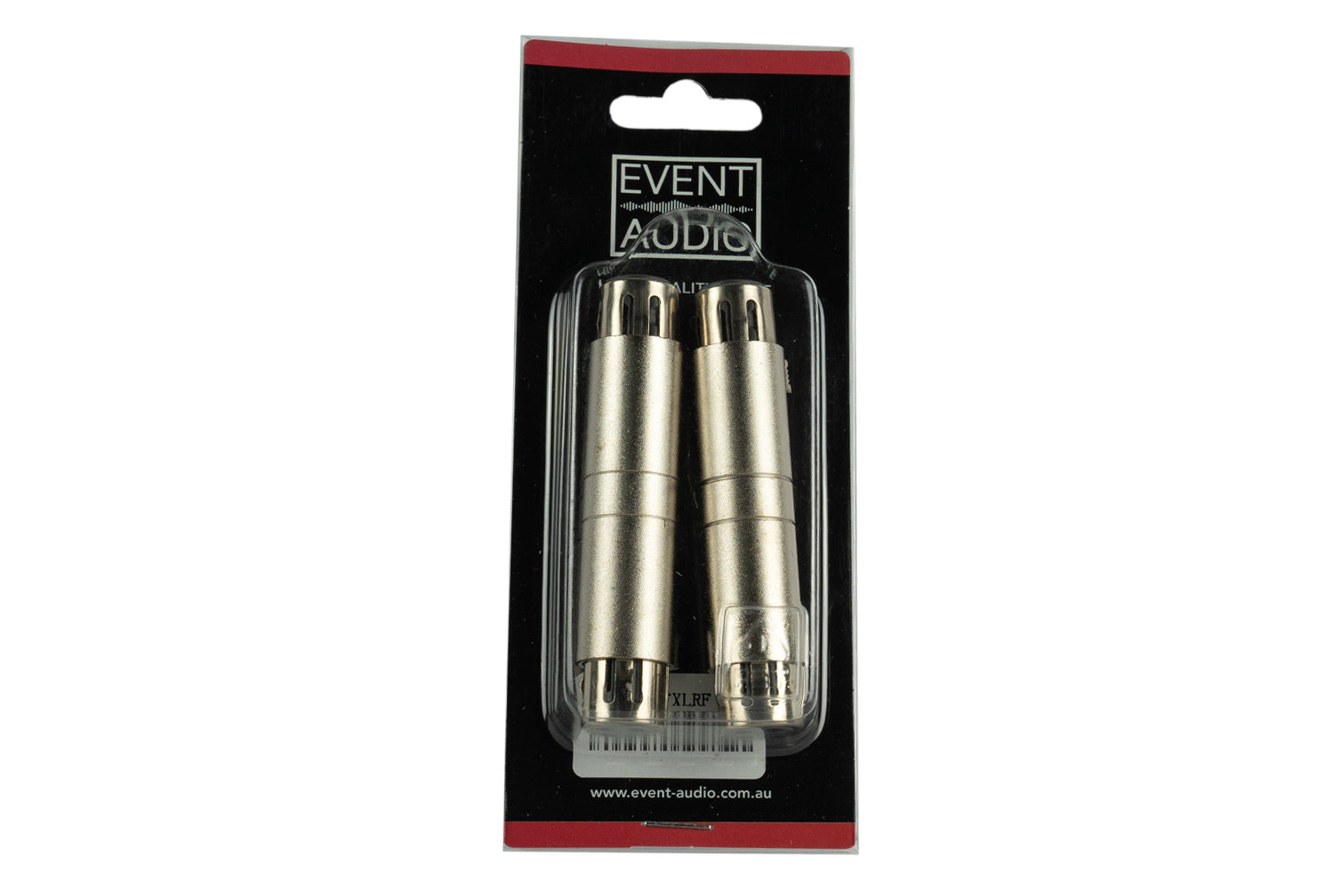 Event Audio XLRFXLRF - Pair of XLR 3 Pin Female to Female Adaptors Packaging 