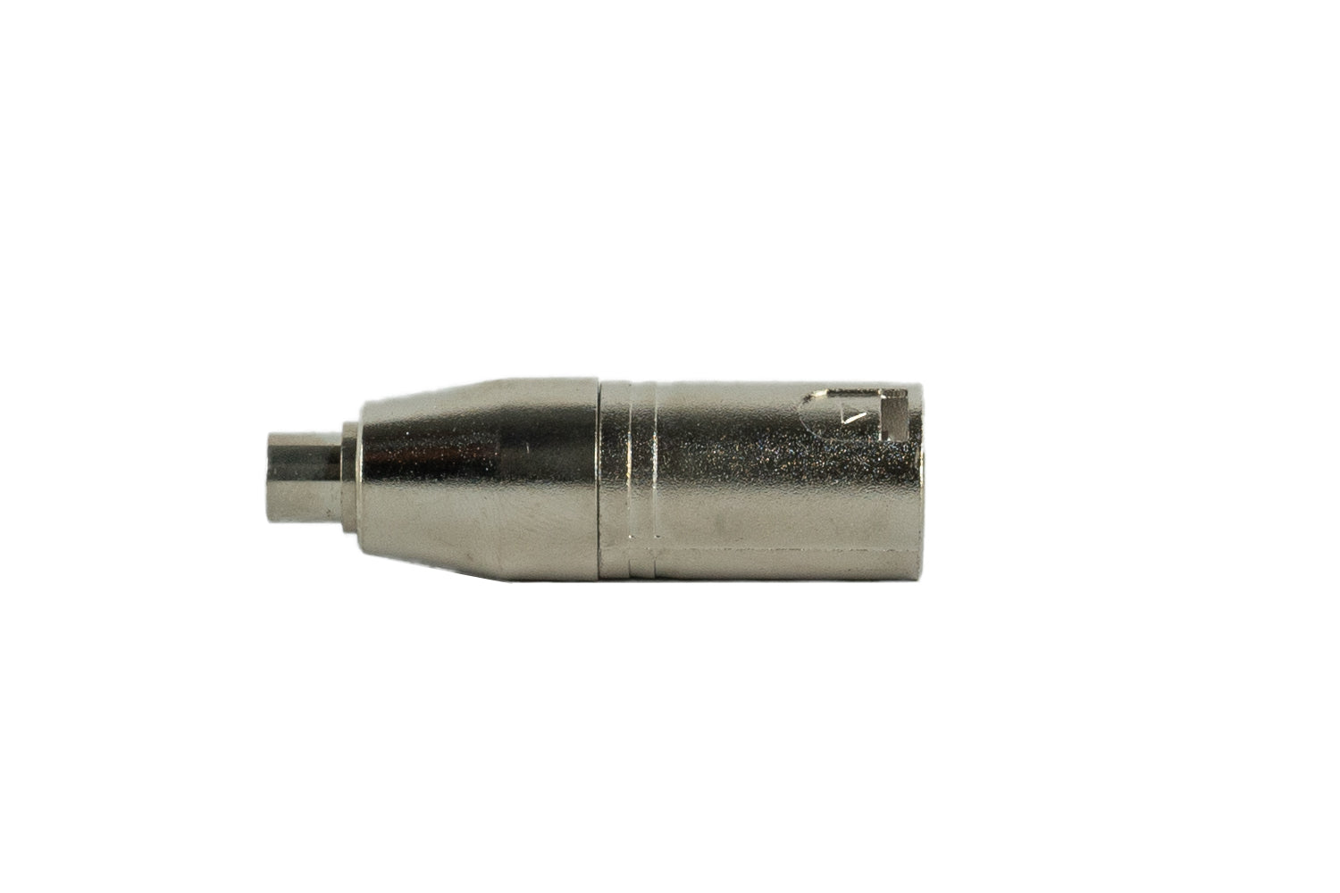 Event Audio XLRMRCAF - Pair of XLR 3 pin male to RCA female adaptors side view