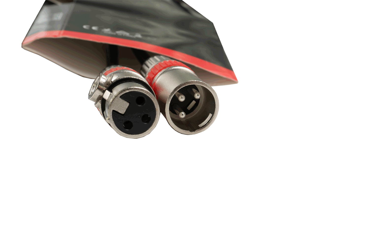 Event Audio XLRMXLRF10 - 10m XLR 3 Pin Male to Female Signal Lead - Orange Ring connectors 